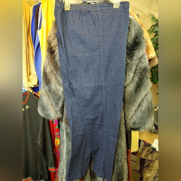 WOMAN DENIM JEANS STRETCH PANTS PLUS SIZE 16-18 - Picture 5 of 5